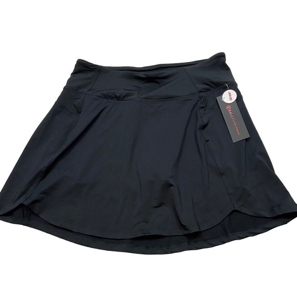 New with Tags Bally Total Fitness Dry-Will Black Skort Size XL